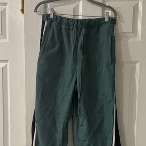 Free People Green Wide leg Track Pants